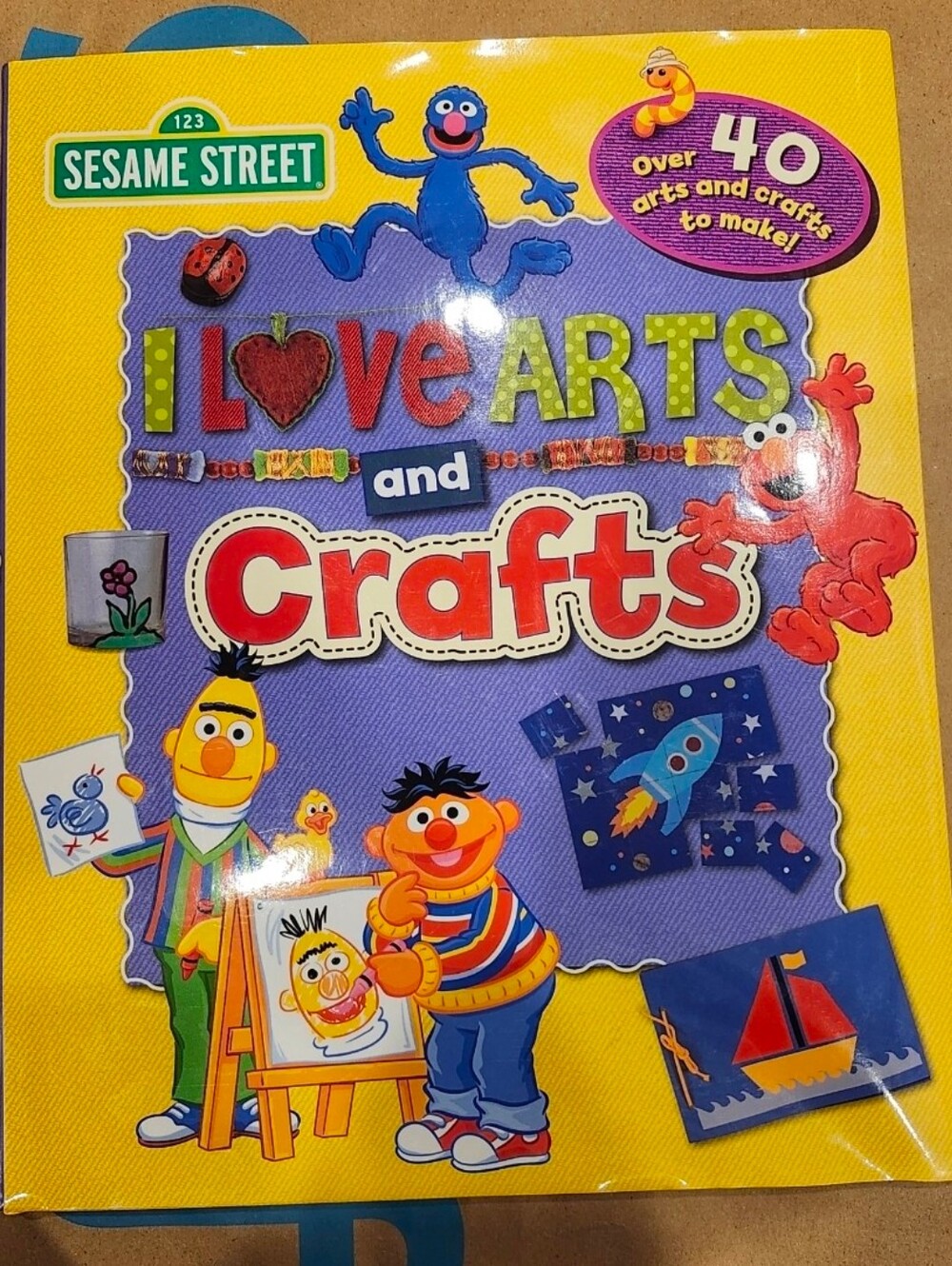 Sesame Street I Love Arts & Crafts Hard Cover Book
